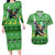 Roronoa Zoro - One Piece Couples Matching Long Sleeve Bodycon Dress and Hawaiian Shirt Anime Mix Christmas Style