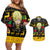 Sanji - One Piece Couples Matching Off Shoulder Short Dress and Hawaiian Shirt Anime Mix Christmas Style