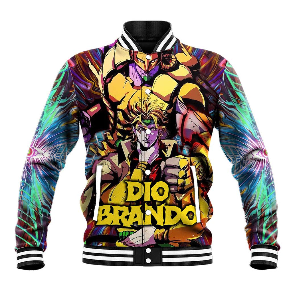 Trippy Dio Brando JoJo’s Bizarre Adventure Baseball Jacket Anime Style