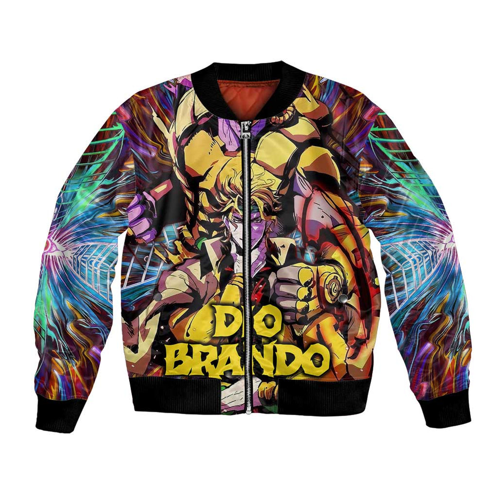 Trippy Dio Brando JoJo’s Bizarre Adventure Bomber Jacket Anime Style