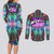 Trippy Dio Brando JoJo’s Bizarre Adventure Couples Matching Long Sleeve Bodycon Dress and Long Sleeve Button Shirt Anime Style