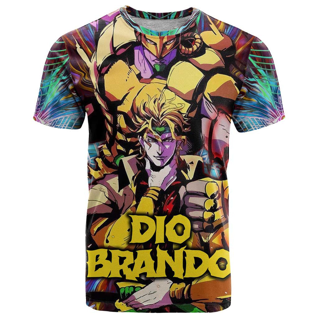 Trippy Dio Brando JoJo’s Bizarre Adventure T Shirt Anime Style