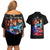 Ronin Warriors Couples Matching Off Shoulder Short Dress and Hawaiian Shirt Japan Anime Style