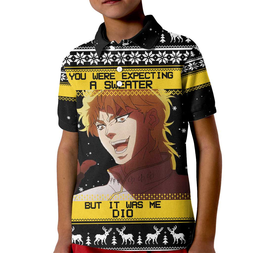 Dio Brando - JoJo’s Bizarre Adventure Kid Polo Shirt Anime Mix Christmas Style