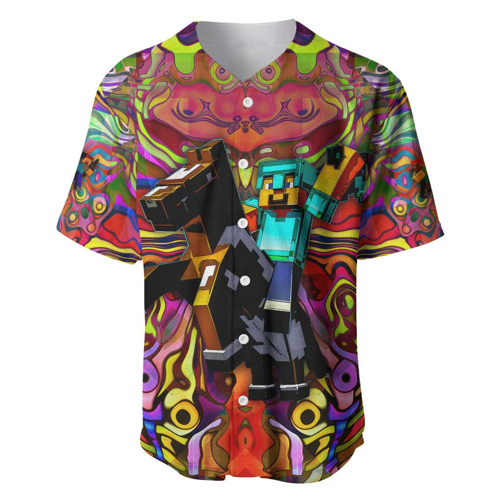 Trippy Minecraft Baseball Jersey Trippy Style