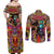 Trippy Minecraft Couples Matching Off Shoulder Maxi Dress and Long Sleeve Button Shirt Trippy Style