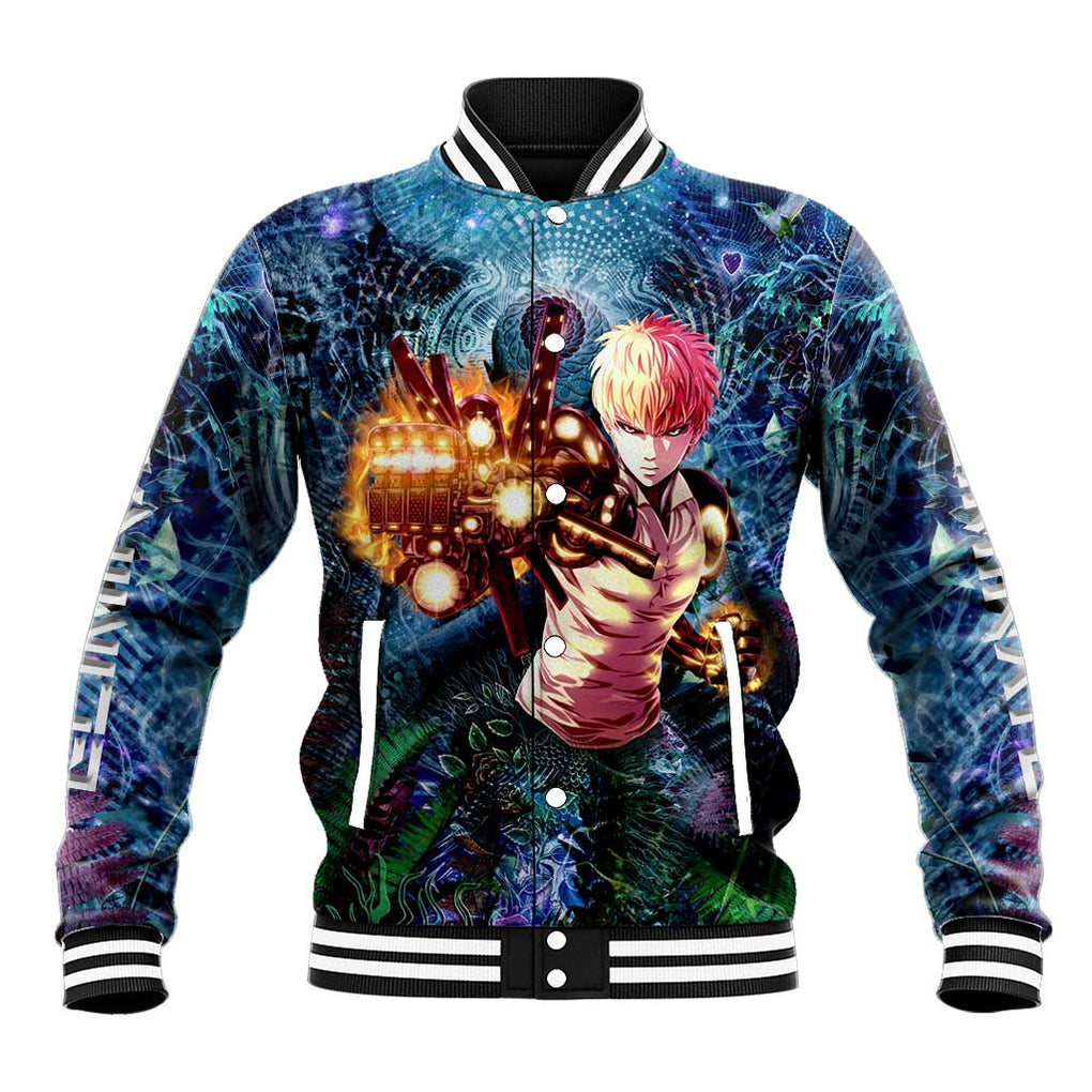 Trippy Genos One Punch Man Baseball Jacket Trippy Mix Anime Style