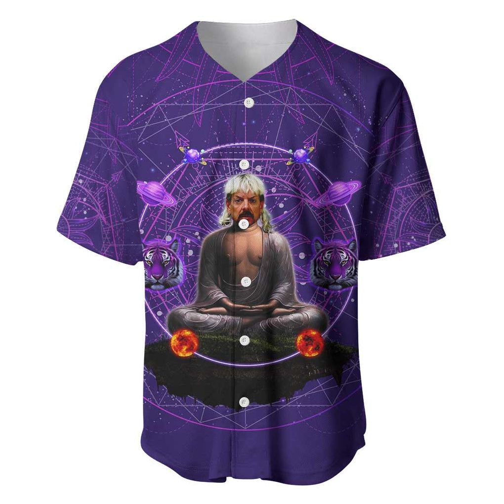 Tiger King Trippy Joe Exotic Astral Meditation Baseball Jersey Trippy Style