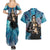 Trippy Risotto Nero Metallic Jojo’s Bizarre Adventure Couples Matching Summer Maxi Dress and Hawaiian Shirt Trippy Style