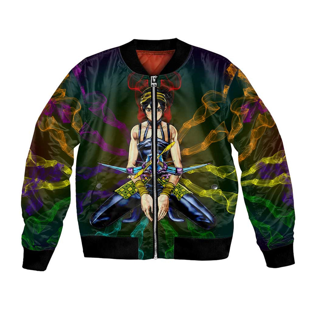 Trippy Narancia Lil Bomber Jojo’s Bizarre Adventure Bomber Jacket Trippy Style