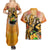 Trippy Dio V1 Jojo’s Bizarre Adventure Couples Matching Summer Maxi Dress and Hawaiian Shirt Trippy Style