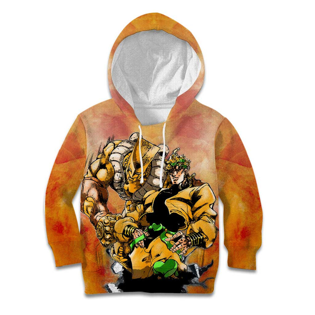 Trippy Dio V1 Jojo’s Bizarre Adventure Kid Hoodie Trippy Style