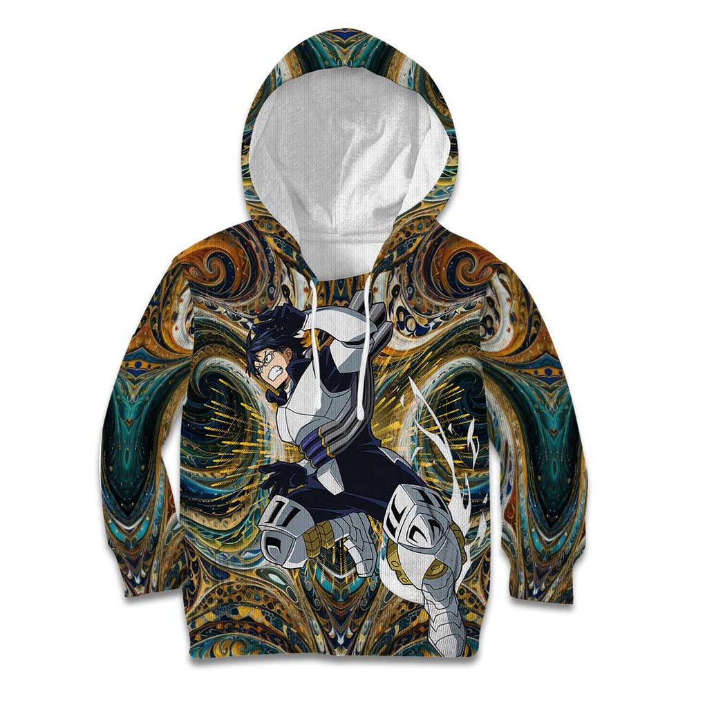 Trippy Engine Ida Tenya My Hero Academia Kid Hoodie Trippy Style