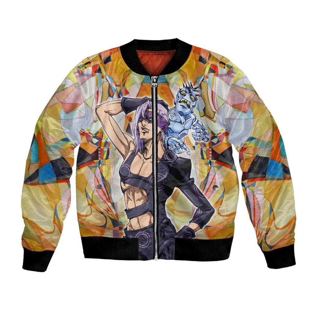 Trippy Melone Babyhead Jojo’s Bizarre Adventure Bomber Jacket Trippy Style