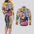 Trippy Melone Babyhead Jojo’s Bizarre Adventure Couples Matching Long Sleeve Bodycon Dress and Long Sleeve Button Shirt Trippy Style