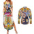 Trippy Melone Babyhead Jojo’s Bizarre Adventure Couples Matching Summer Maxi Dress and Long Sleeve Button Shirt Trippy Style