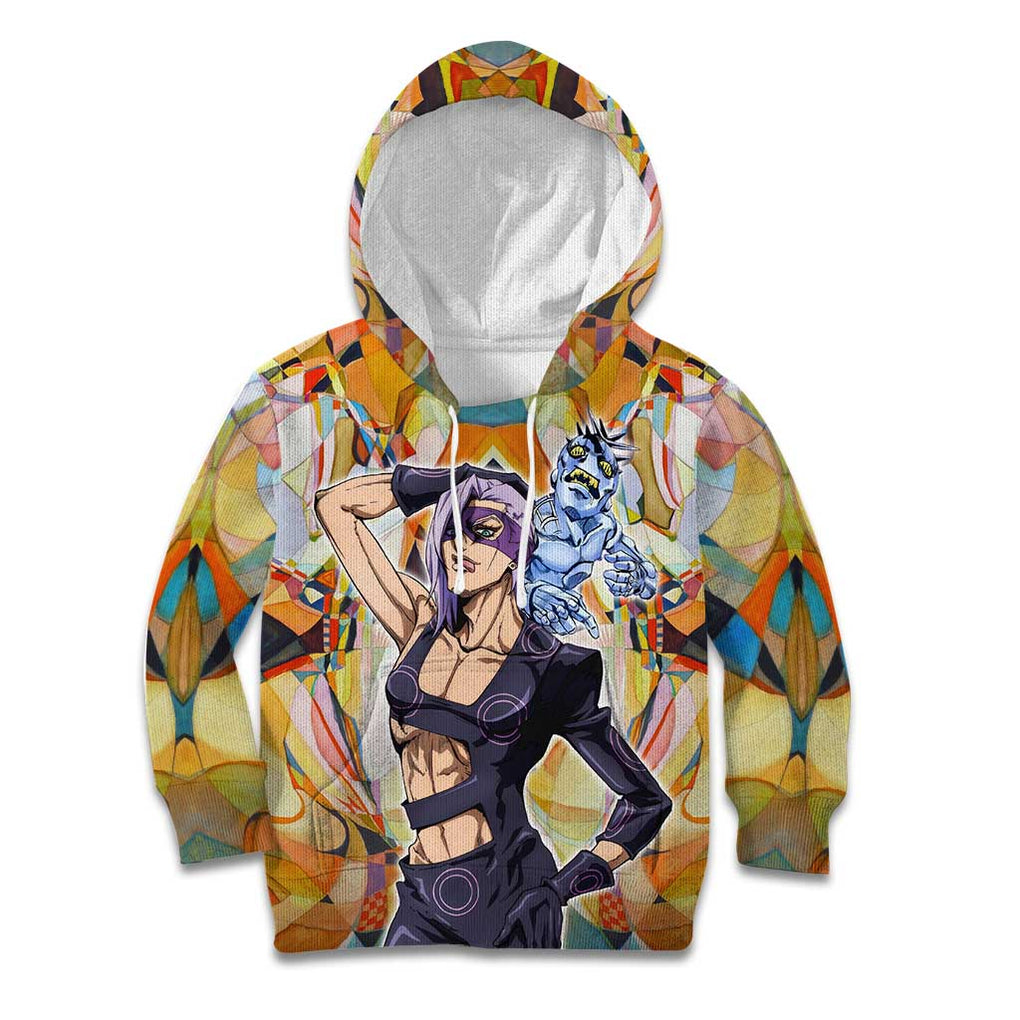 Trippy Melone Babyhead Jojo’s Bizarre Adventure Kid Hoodie Trippy Style