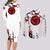 Uchiha Itachi - Anime Japan Style Couples Matching Long Sleeve Bodycon Dress and Long Sleeve Button Shirt