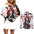 Trafalgar D Law - Japan Style Anime Couples Matching Off Shoulder Short Dress and Long Sleeve Button Shirt