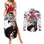 Charlotte Katakuri - Japan Style One Piece Anime Couples Matching Summer Maxi Dress and Long Sleeve Button Shirt