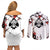 Portgas D. Ace- Japan Style One Piece Anime Couples Matching Off Shoulder Short Dress and Long Sleeve Button Shirt