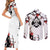 Portgas D. Ace- Japan Style One Piece Anime Couples Matching Short Sleeve Bodycon Dress and Long Sleeve Button Shirt