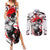 Portgas D. Ace- Japan Style One Piece Anime Couples Matching Summer Maxi Dress and Long Sleeve Button Shirt