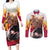 Kyojuro Rengoku - Demon Slayer Couples Matching Long Sleeve Bodycon Dress and Long Sleeve Button Shirt