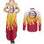 Kyojuro Rengoku - Demon Slayer Couples Matching Summer Maxi Dress and Long Sleeve Button Shirt