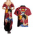 Monkey D Luffy - One Piece Anime Couples Matching Summer Maxi Dress and Hawaiian Shirt