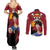 Monkey D Luffy - One Piece Anime Couples Matching Summer Maxi Dress and Long Sleeve Button Shirt