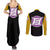 Golden Frieza - Anime Manga Couples Matching Summer Maxi Dress and Long Sleeve Button Shirt