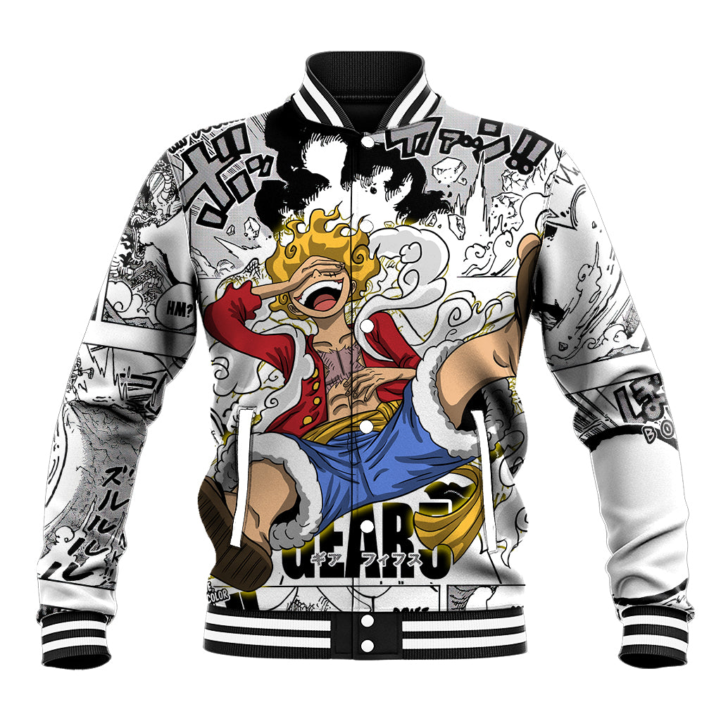 Luffy Gear 5 Awakening - One Piece Anime Mixed Manga Baseball Jacket