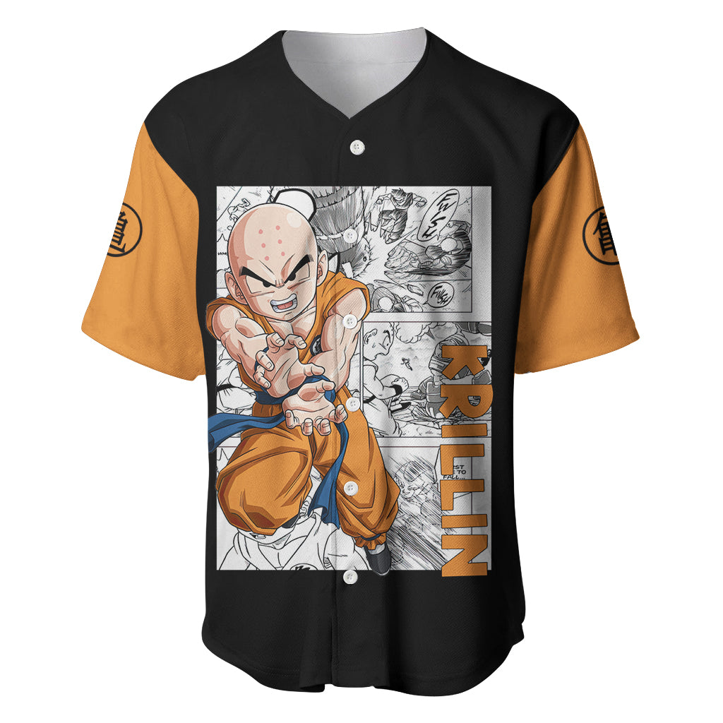 Krillin - Anime Manga Baseball Jersey