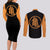 Krillin - Anime Manga Couples Matching Long Sleeve Bodycon Dress and Long Sleeve Button Shirt