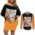 Krillin - Anime Manga Couples Matching Off Shoulder Short Dress and Long Sleeve Button Shirt