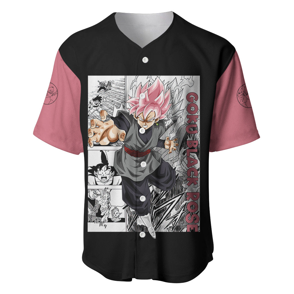 Goku Black Rose - Dragon Ball Anime Baseball Jersey