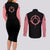 Goku Black Rose Couples Matching Long Sleeve Bodycon Dress and Long Sleeve Button Shirt Dragon Ball Anime Mix Manga