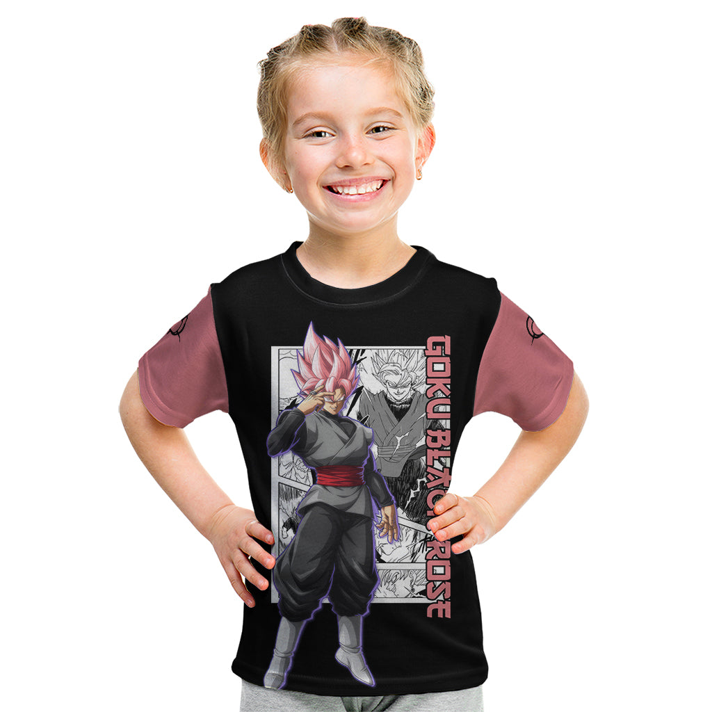 Goku Black Rose Kid T Shirt Dragon Ball Anime Mix Manga