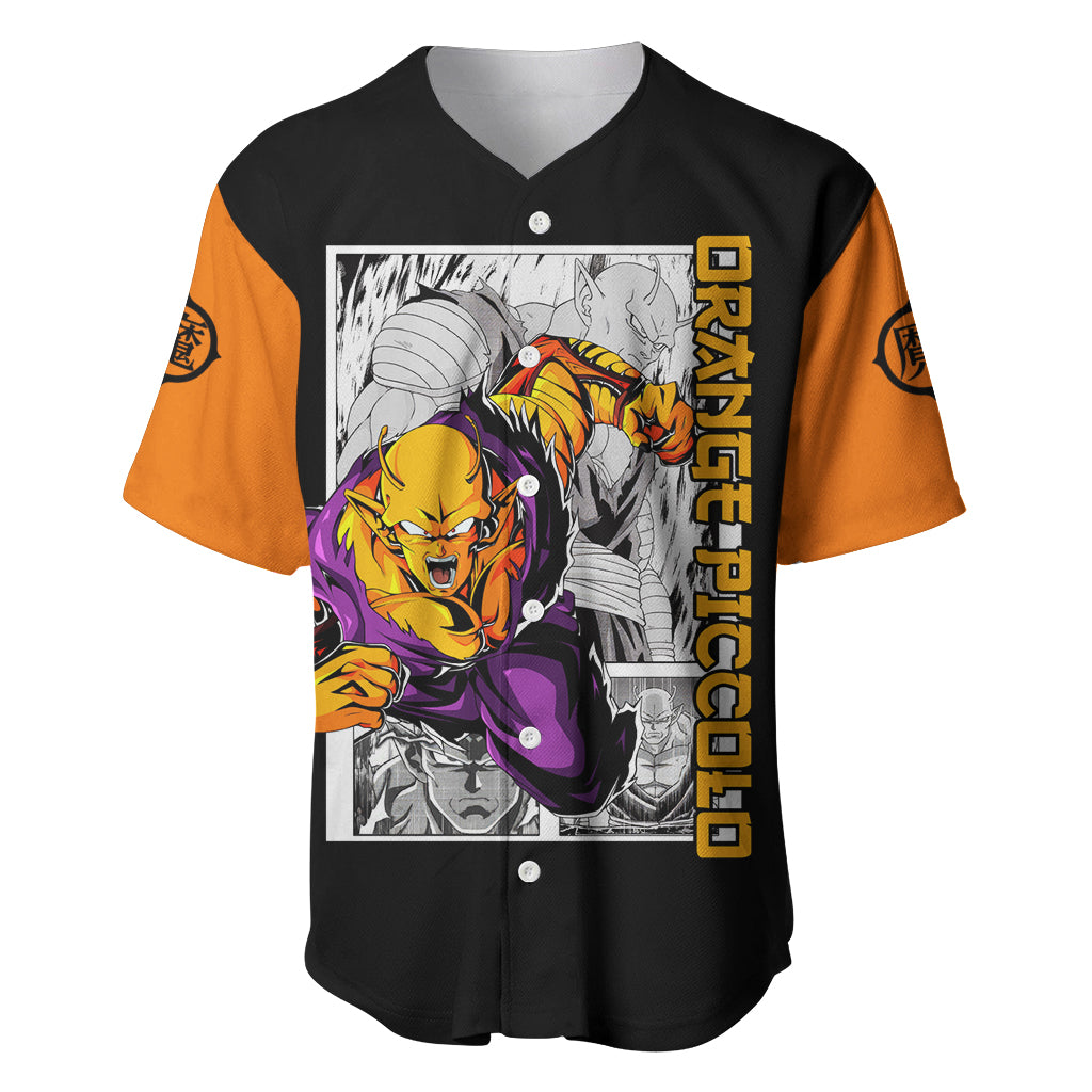 Orange Piccolo Baseball Jersey Dragon Ball Anime Mix Manga