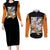 Master Roshi Couples Matching Long Sleeve Bodycon Dress and Long Sleeve Button Shirt Dragon Ball Anime Mix Manga