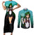 Sailor Pluto Setsuna Meioh Couples Matching Short Sleeve Bodycon Dress and Long Sleeve Button Shirt Sailor Moon