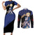 Saber Couples Matching Short Sleeve Bodycon Dress and Long Sleeve Button Shirt Fate Stay Night