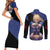 Saber Couples Matching Short Sleeve Bodycon Dress and Long Sleeve Button Shirt Fate Stay Night