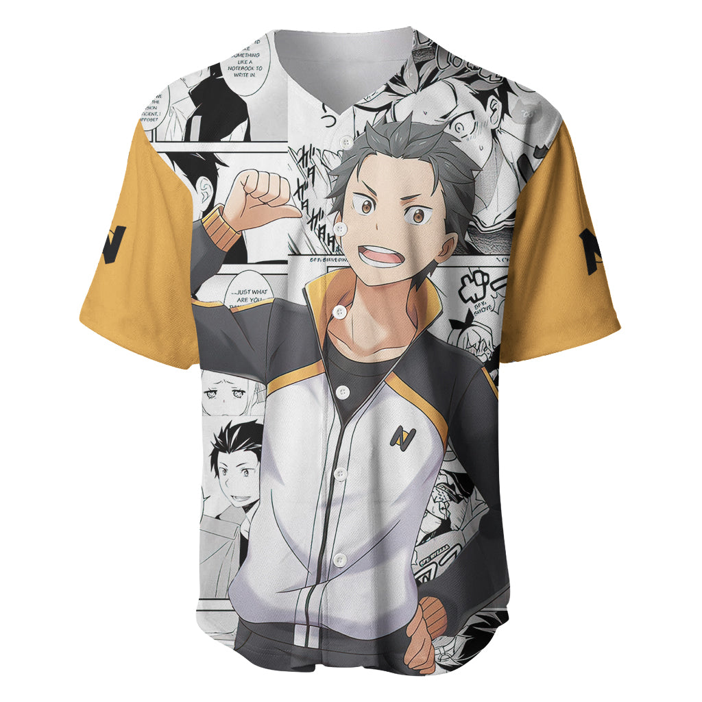 Natsuki Subaru Baseball Jersey Hajimeru Isekai Seikatsu