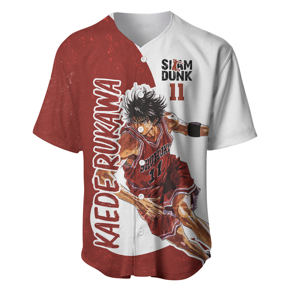 Kaede Rukawa - Slam Dunk - Number 11 Baseball Jersey Anime Mix Manga Style