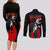 Yor Foger SpyxFamily Couples Matching Long Sleeve Bodycon Dress and Long Sleeve Button Shirt Black And Roses Anime Style