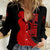 Yor Foger SpyxFamily Women Casual Shirt Black And Roses Anime Style