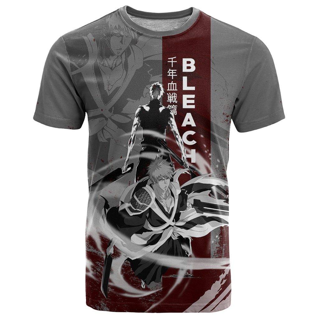 Ichigo Kurosaki - Bleach T Shirt Grunge Blood Style