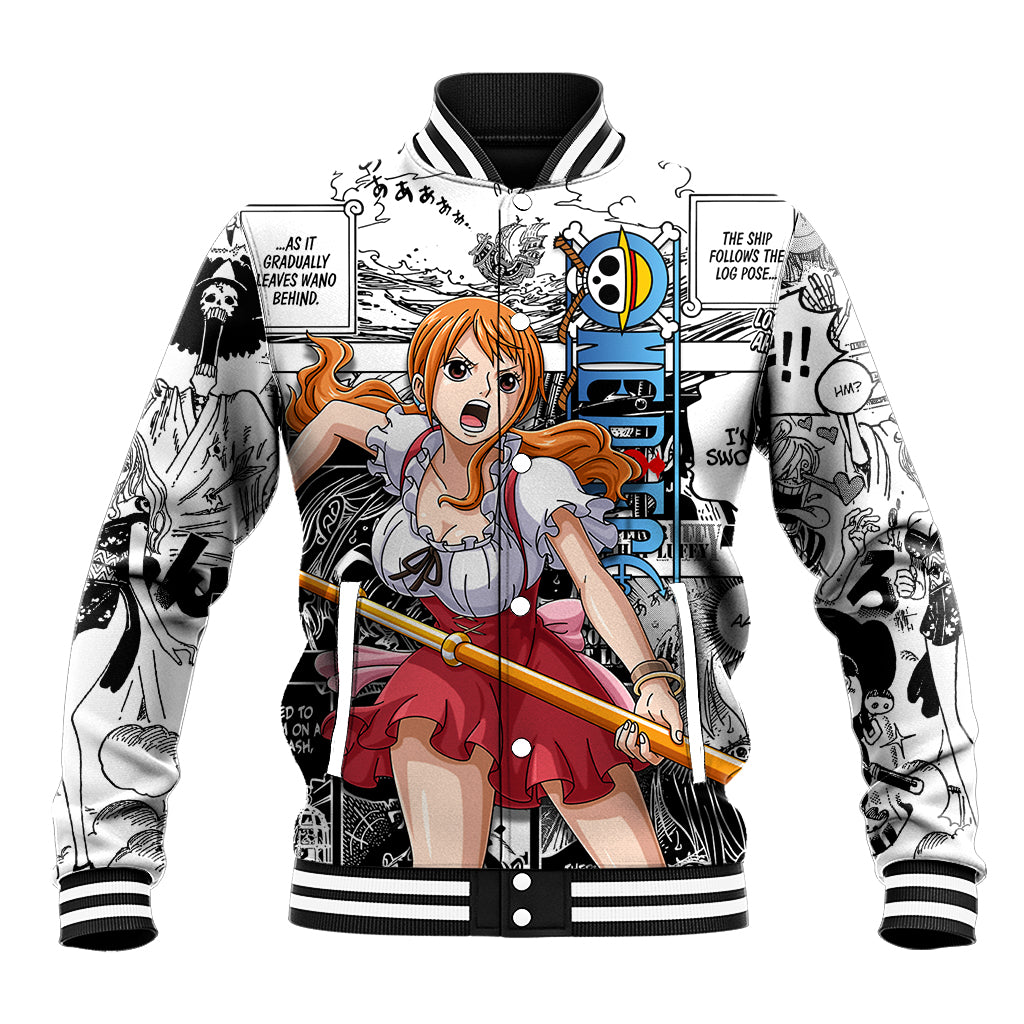 Nami One Piece Baseball Jacket Anime Mix Manga Style